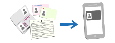 Icon showing how public services such as applying for passport will be more easily completed